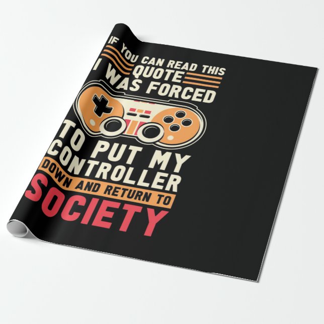 Gamer Was Forced To Put My Controller Wrapping Paper (Unrolled)
