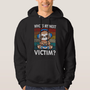 Gamer Who Is My Next Victim Controller Console Kid Hoodie