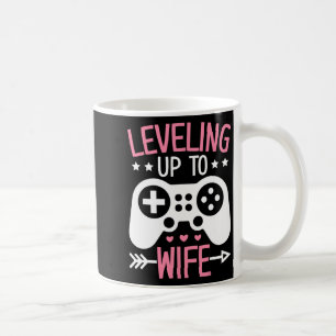 Gamer Wife Mum Levelling Up To Wife Gaming Bride A Coffee Mug