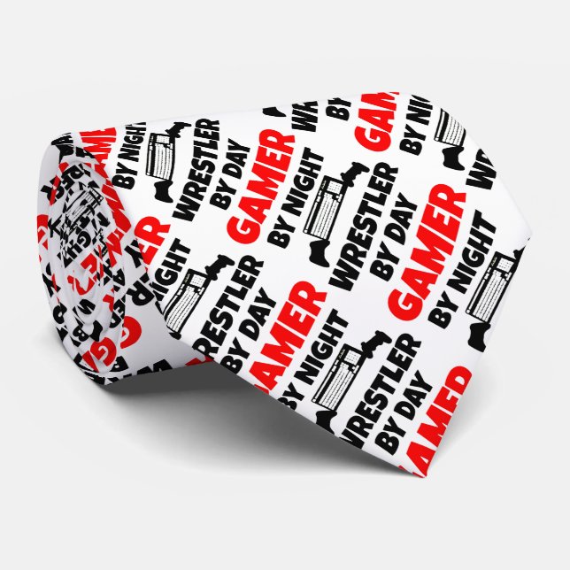 Gamer Wrestler Tie (Rolled)