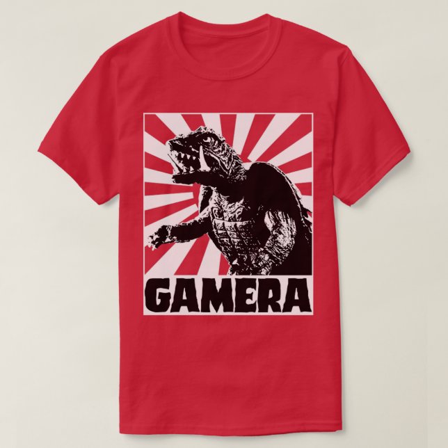 GAMERA 1965 Rising sun for red tees (Design Front)