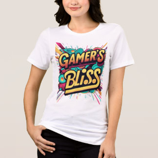 Gamer's Bliss T-Shirt Design (Zazzle) Level up you Tri-Blend Shirt
