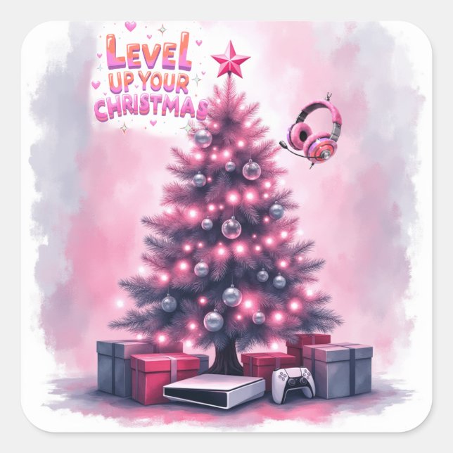 Gamers Christmas  Square Sticker (Front)