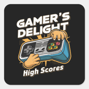 Gamer's Delight Square Sticker