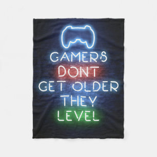 Gamers Do Not Get Older Fleece Blanket