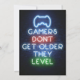 Gamers Do Not Get Older Thank You Card