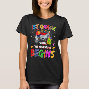 Gamers First Grade Vibes Level Up Where The Advent T-Shirt
