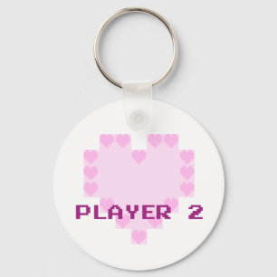 Gamers in Love - Player 2 Key Ring