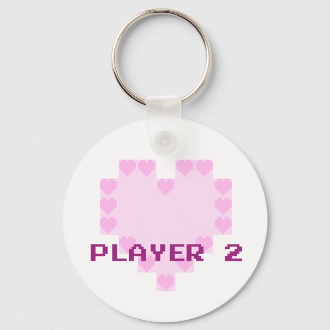 Gamers in Love - Player 2 Key Ring (Front)