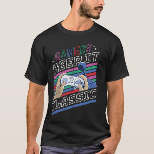 Gamers Keep It Classic Vintage Old School Retro G T-Shirt