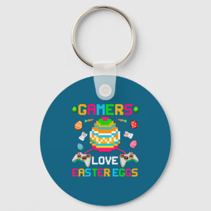 Gamers Love Easter Eggs Easter Day For Teens Boys Key Ring