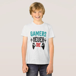 Gamers never die gaming Tri-Blend shirt