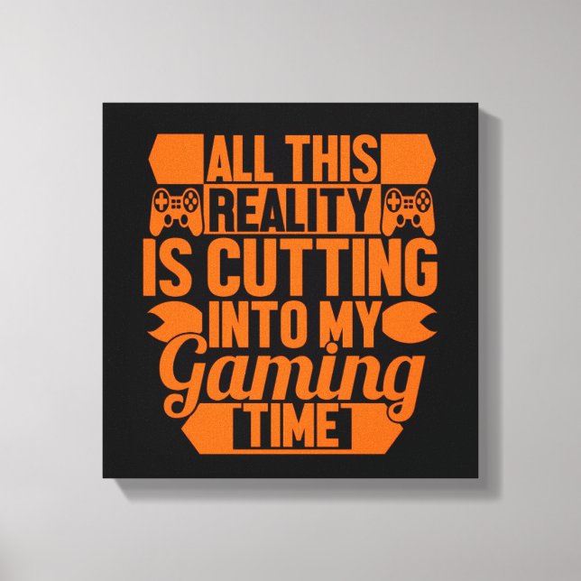 Gamers Only Canvas Print (Front)