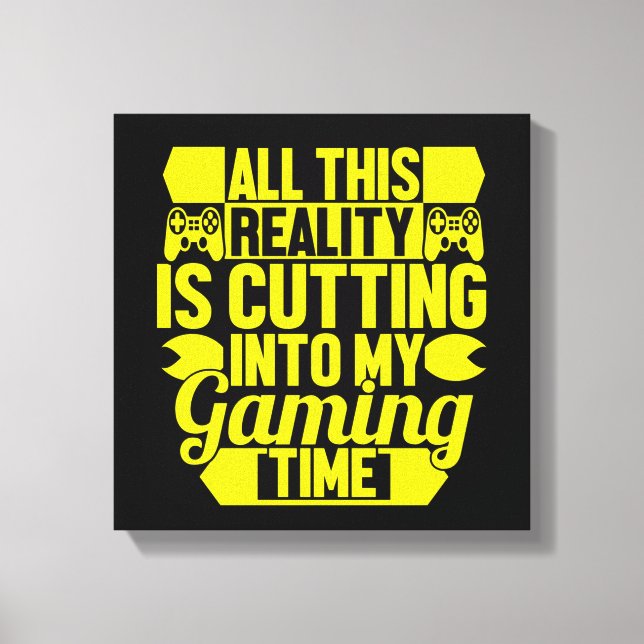 Gamers Only Canvas Print (Front)