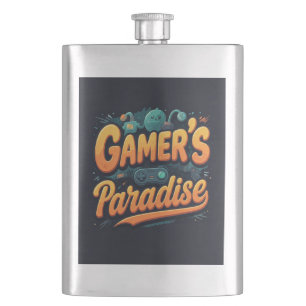 Gamer's Paradise  Hip Flask