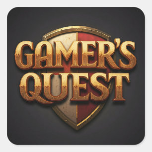Gamer's Quest  Square Sticker