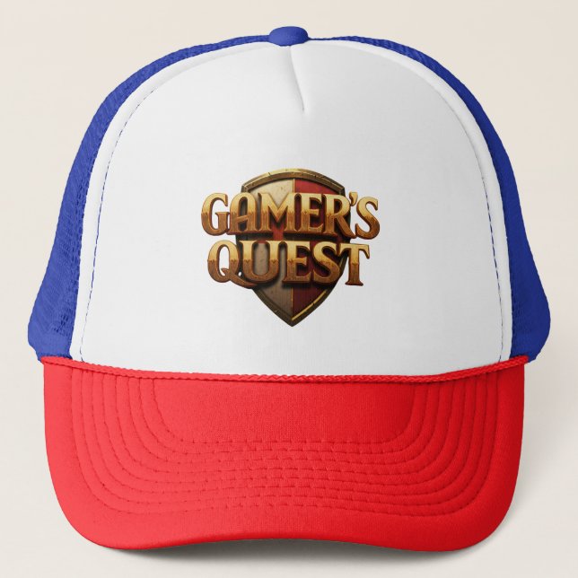 Gamer's Quest  Trucker Hat (Front)