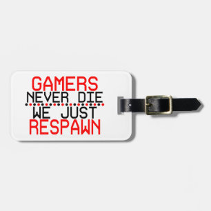 Gamers Respawn Luggage Tag