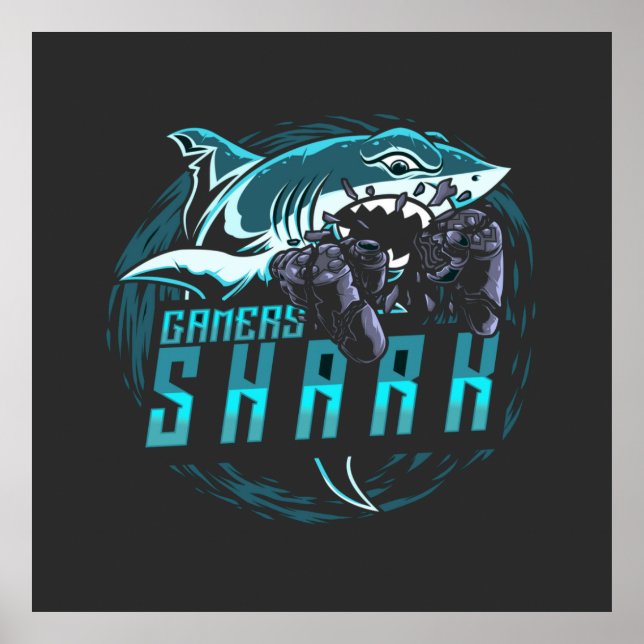 Gamers Shark | Gaming Poster (Front)
