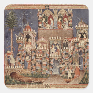 Games and entertainment of the Trojans Square Sticker