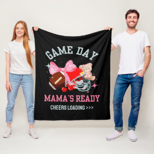 GAME'S DAY MAMA'S READY Football Mum Fleece Blanket