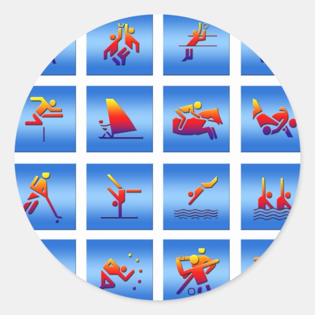 Games Design Classic Round Sticker (Front)