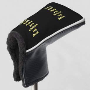 Games don't make you violent, lag does golf head cover