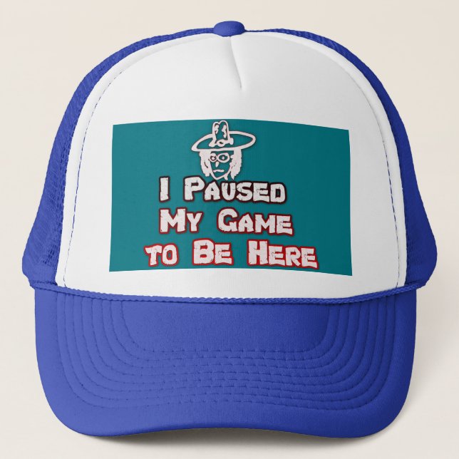 Games lover funny trucker hat (Front)