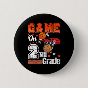 Games On 2nd Grade Bysketbyll Byck To School Secon 6 Cm Round Badge