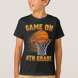 Games On 4th Grade Basketball First Day of School T-Shirt