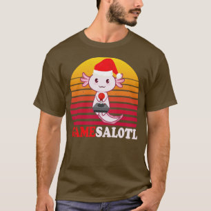 GAMESALOTL Funny Axolotl Video Games Lovers T-Shirt