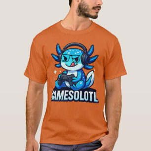 Gamesolotl Aolotl Fish Gamer Gaming Anime Video Ga T-Shirt