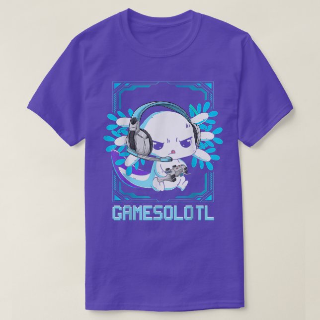 Gamesolotl Aolotl Video Gamer Kawaii Anime Gift Bo T-Shirt (Design Front)