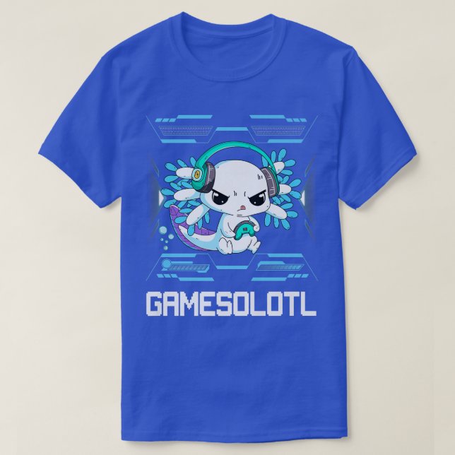 Gamesolotl Aolotl Video Gamer Kawaii Pastel Goth A T-Shirt (Design Front)