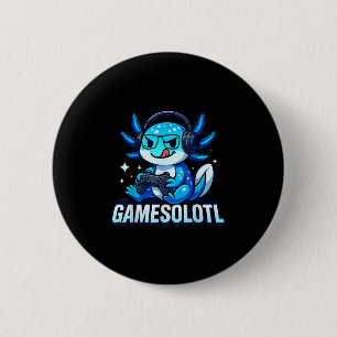 Gamesolotl Axolotl Fish Gamer Gaming Anime Video G 6 Cm Round Badge