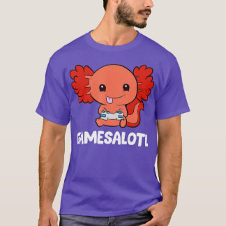 Gamesolotl  Axolotl Fish Playing Video Games Lizar T-Shirt