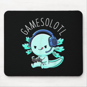 Gamesolotl Axolotl Gamer Anime Gifts Kawaii Boys G Mouse Mat