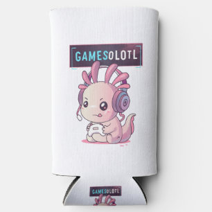 Gamesolotl - Axolotl Gamer Seltzer Can Cooler