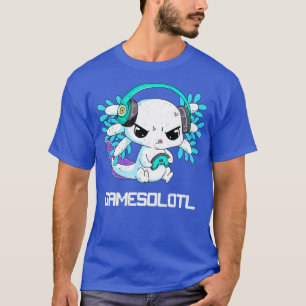 Gamesolotl Axolotl Kids Salamander Cute Axolotl T-Shirt