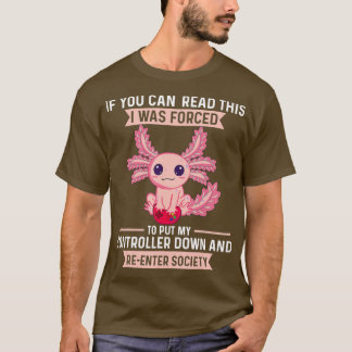 Gamesolotl  Axolotl Playing Video Games For Boys G T-Shirt