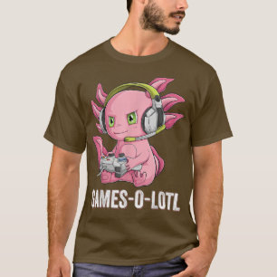 Gamesolotl Axolotl Video Gamer Kawaii Anime boys k T-Shirt