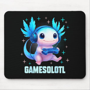 Gamesolotl Axolotl Video Gamer Kawaii Anime Boys T Mouse Mat