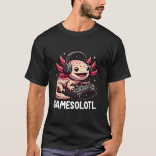 Gamesolotl Axolotl Video Gamer Kawaii Anime Gifts T-Shirt
