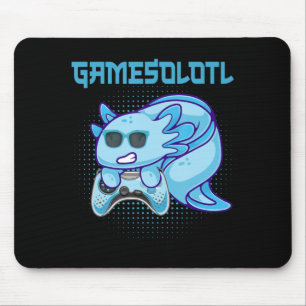Gamesolotl Axolotl Video Gamer Kawaii Anime Kids B Mouse Mat
