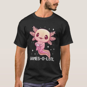 Gamesolotl Axolotl Video Gamer Kawaii Pastel Goth  T-Shirt
