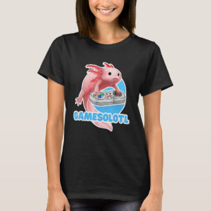 Gamesolotl Cute Axolotl Fish Gaming Video Gamer T-Shirt