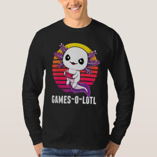 Gamesolotl Gamer Axolotl Video Games Salamander T-Shirt