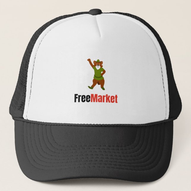 GameStop Free Market Robin Hood Fox Trucker Hat (Front)