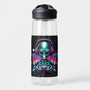 Gaming Alien Extraterrestrial Being Personalised Water Bottle