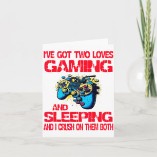 Gaming And Sleeng Gamer Valentines Day Boys Kids Card